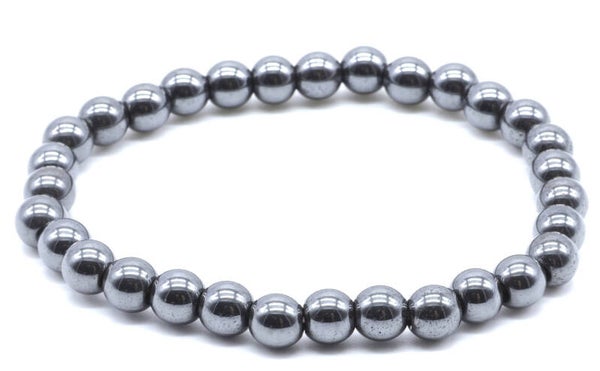 Bracelet Hematite perles 6mm