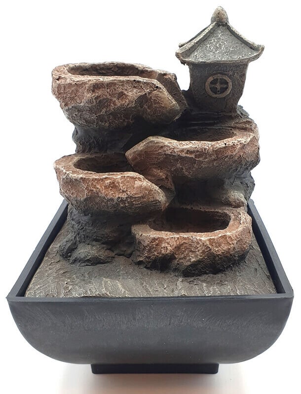 Fontaine Résine Moulin 17cm