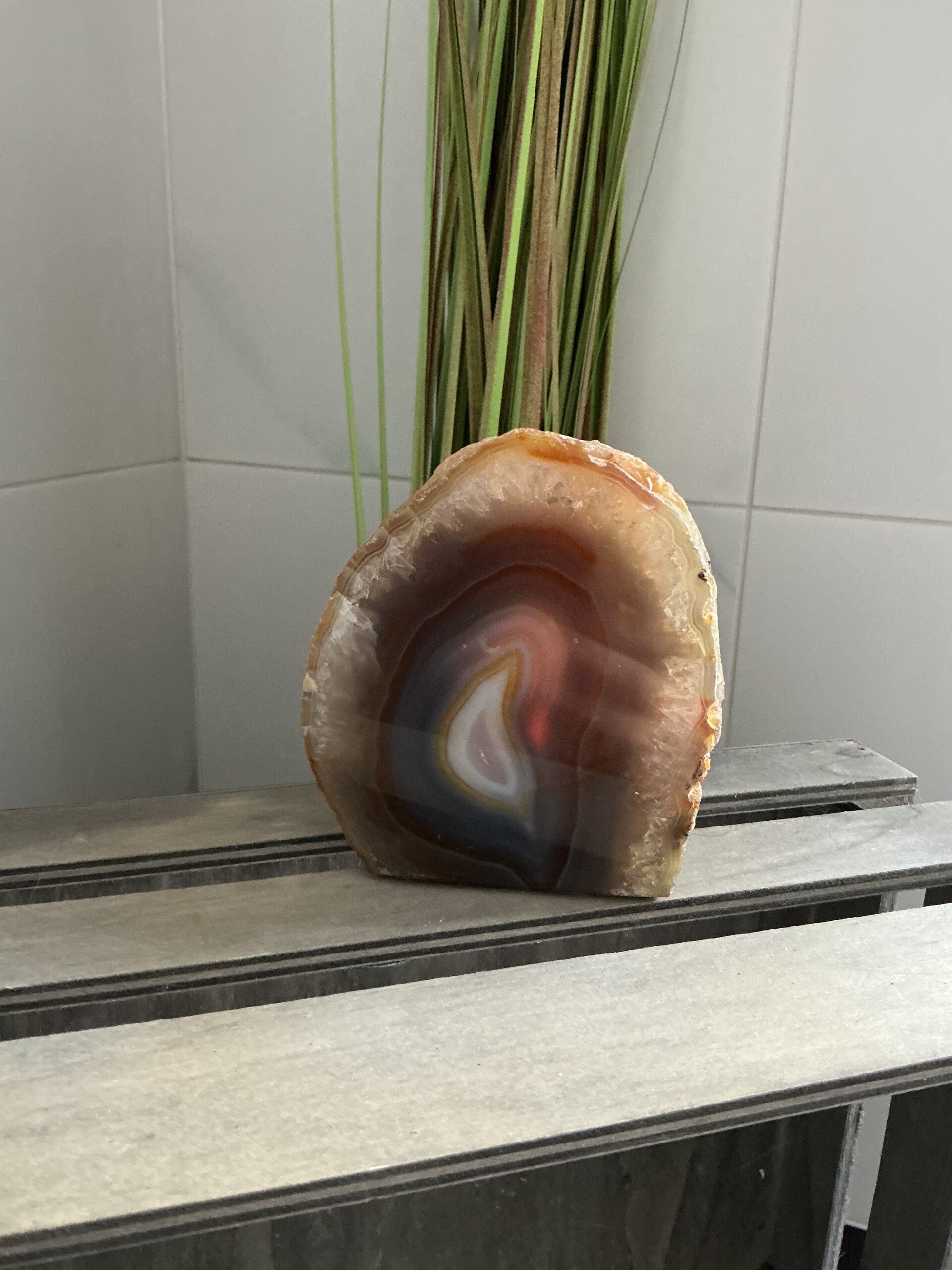 Agaat Waxinehouder #9