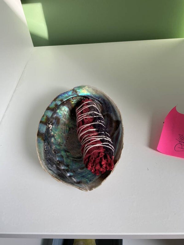 Abelonen schelp en smudgestick