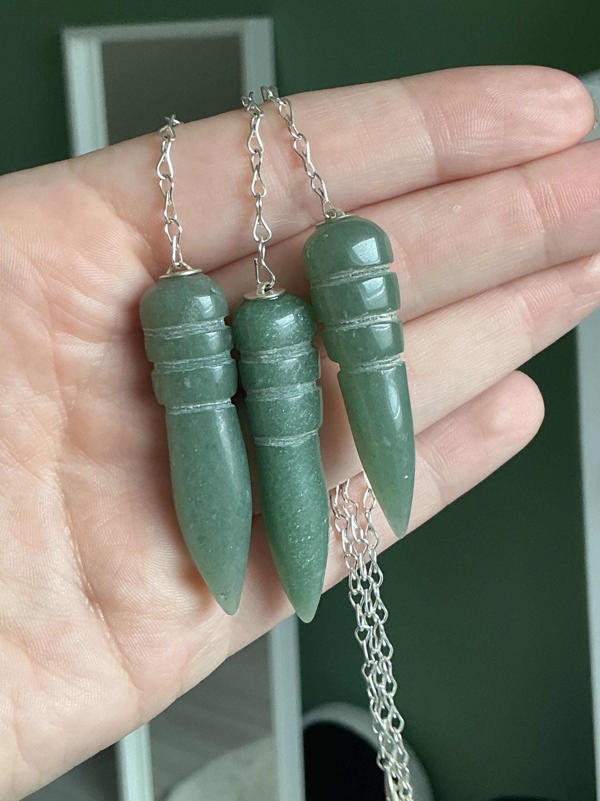 💚🔮 Groene Aventurijn Pendel