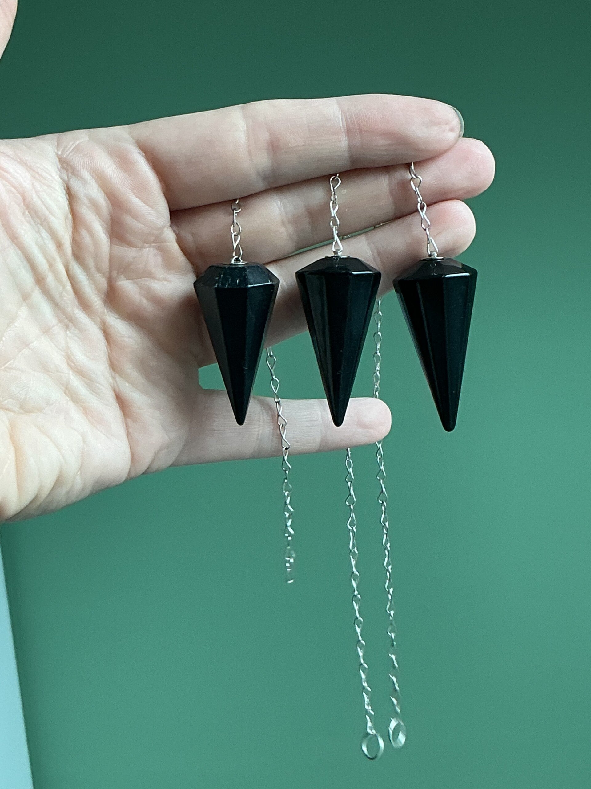 🖤🔮 Zwarte Obsidiaan Pendel