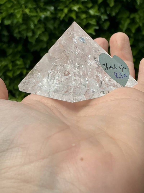 🤍✨🔺 Bergkristal – Piramide