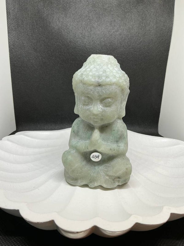 💚🪷✨ Serpentijn – Boeddha Carving #484
