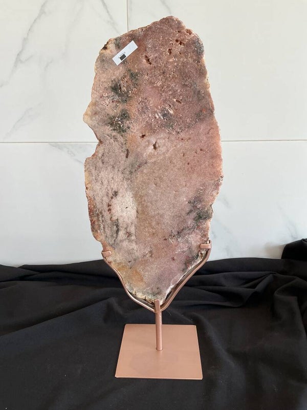 🌸💜✨ Roze Amethist – Slab op Standaard #490