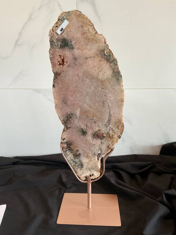 🌸💜✨ Roze Amethist – Slab op Standaard #492