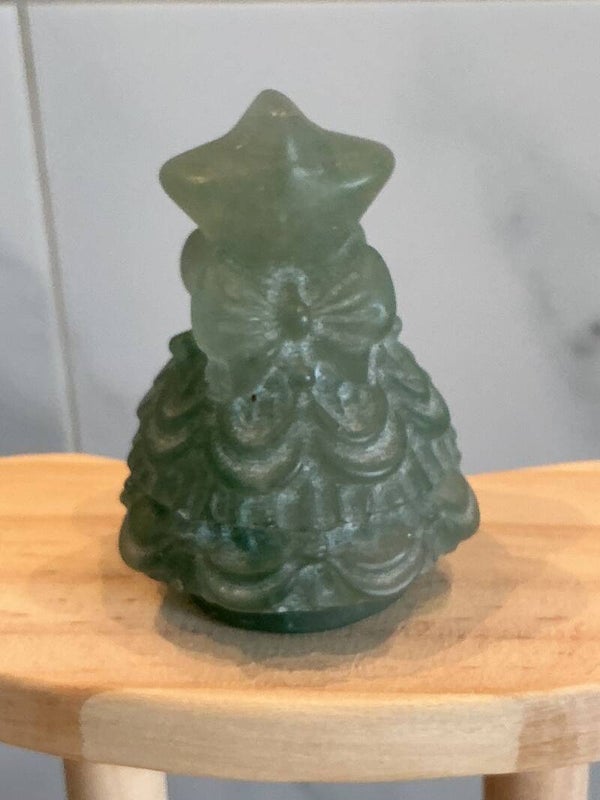 🎄💚✨ Groene Aventurijn – Kerstboom Carving #22