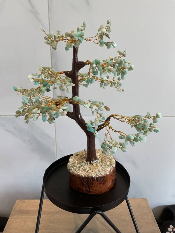 🌳💚🍀 Groene Aventurijn – Edelsteenboom 25cm