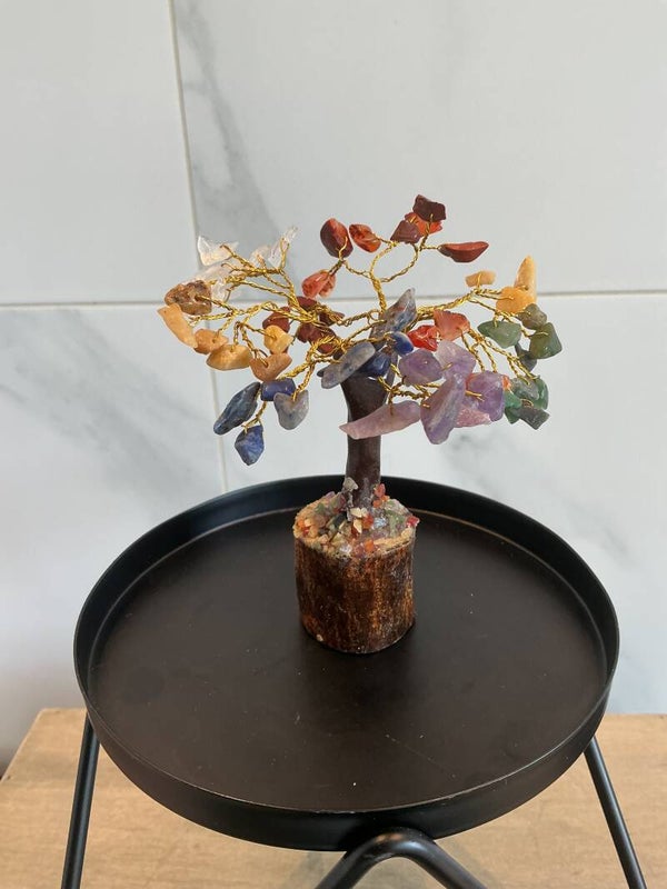 🌈🌳✨ Chakra Edelsteenboom 10cm