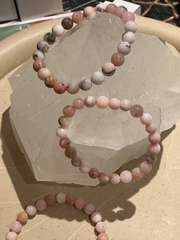 🌸✨ Roze Opaal – Armband