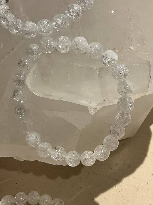 🤍🔥✨ Firecrack Bergkristal – Armband