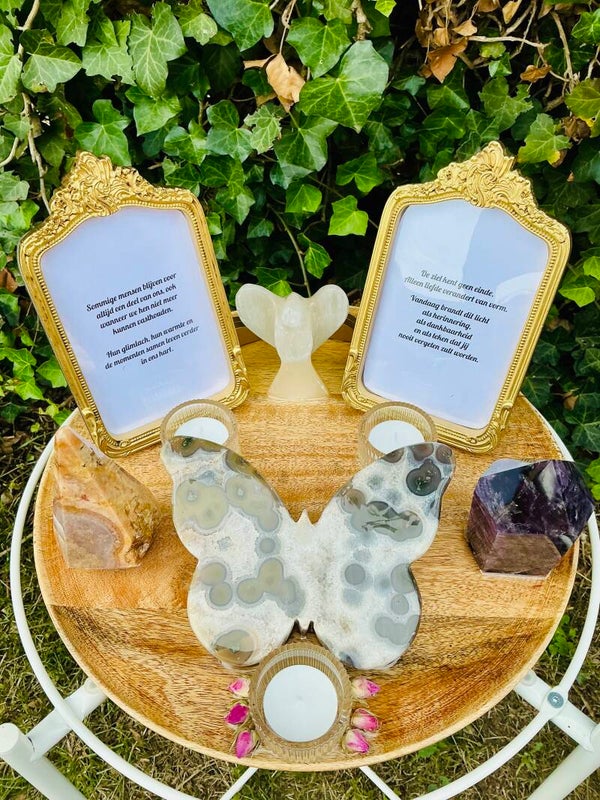 🦋✨ Herinneringsaltaar Duo – Voor altijd verbonden