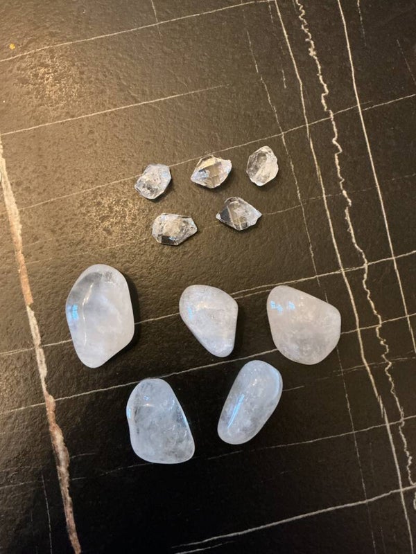 Azezuliet en Herkimer Diamant