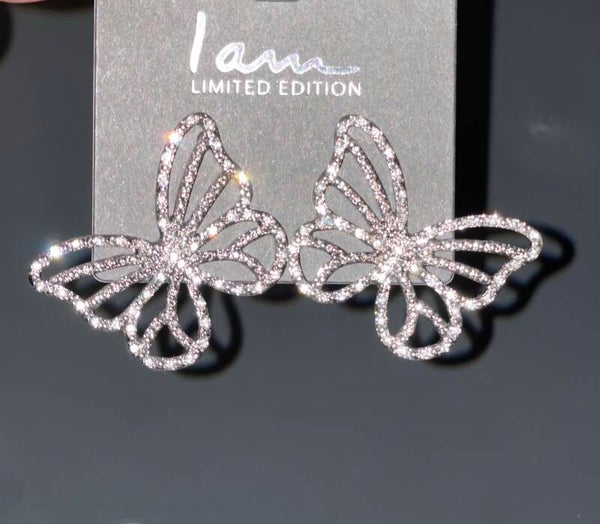 Butterfly Diamond Earrings
