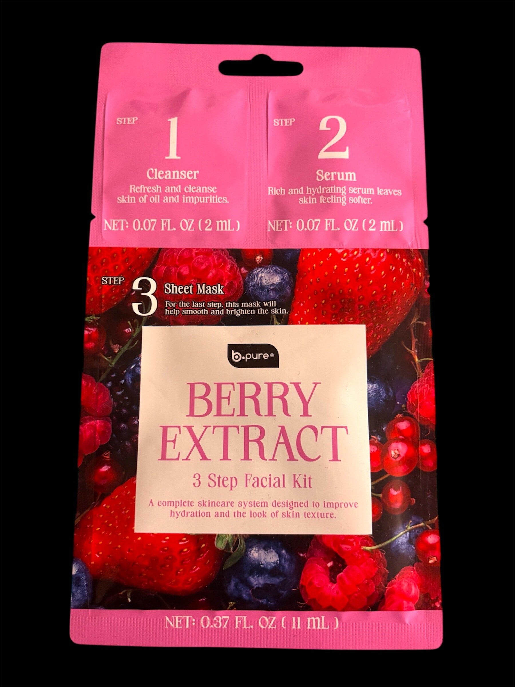 Berry Extract 3step Facial Kit