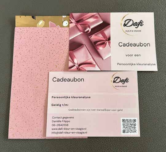 Cadeaubon persoonlijke kleuranalyse