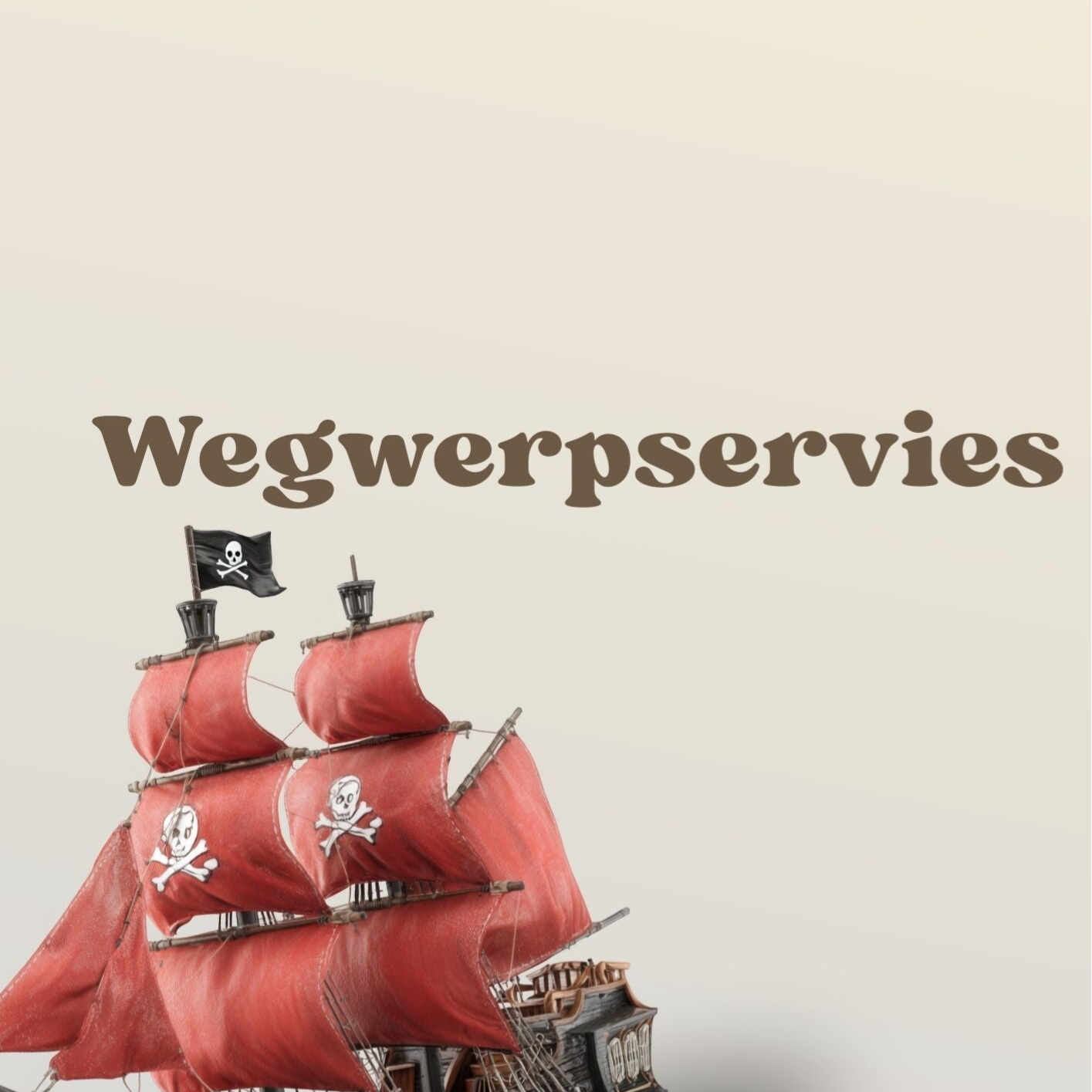 Wegwerpservies thema Piraten