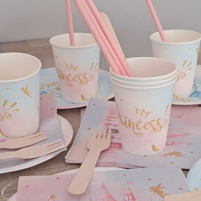 Wegwerpservies thema Prinsessen