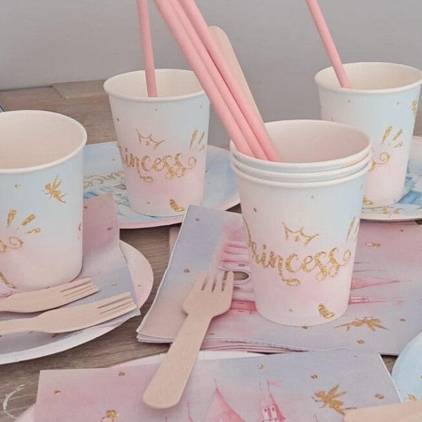 Wegwerpservies thema Prinsessen