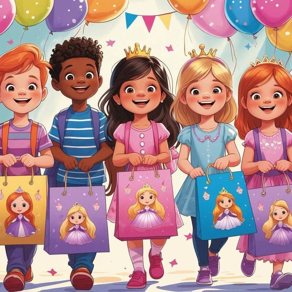 Uitdeelzakjes thema Prinsessen
