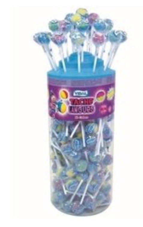 Sucette taches langue multicolore l'unité