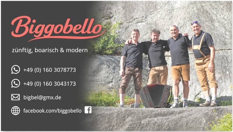 Biggobello Passau Bayerischerwald Stimmungsmusik Brautstehlen