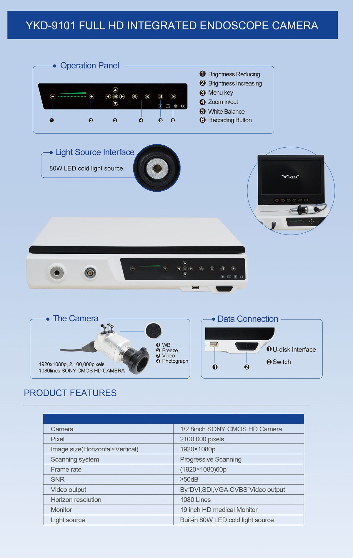 Stazione Video Endoscopica TK 9101 All in One