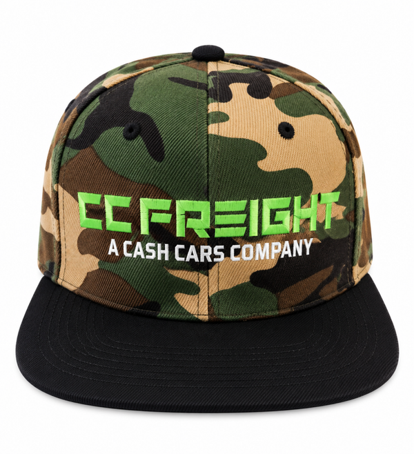 Light Forest Green Camo Snapback
