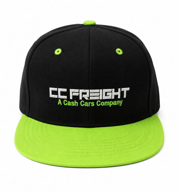 Lime Green Brim Snap Back