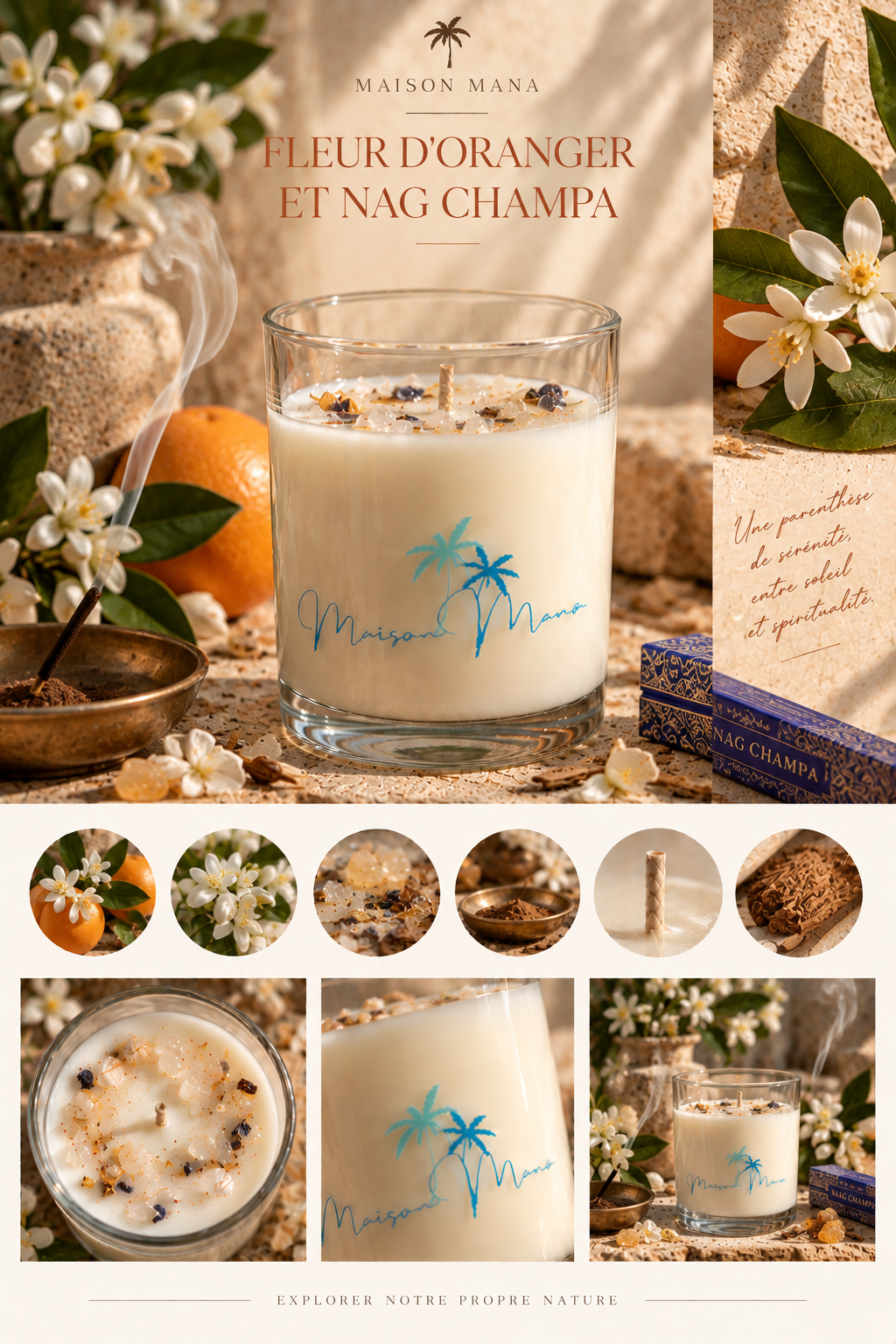 FLEUR D’ORANGER & NAG CHAMPA  Parfum Signature · 180 ml · 24 €