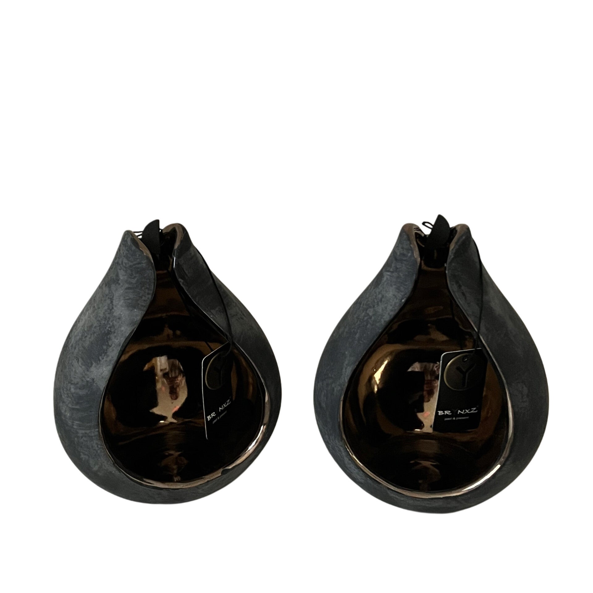 Zwarte druppel waxinelicht