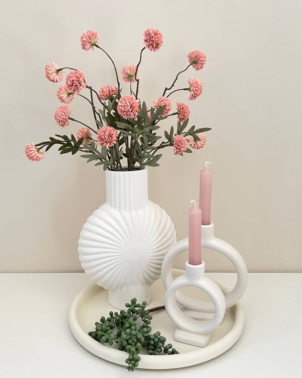 Tafeldecoratie set met oud roze