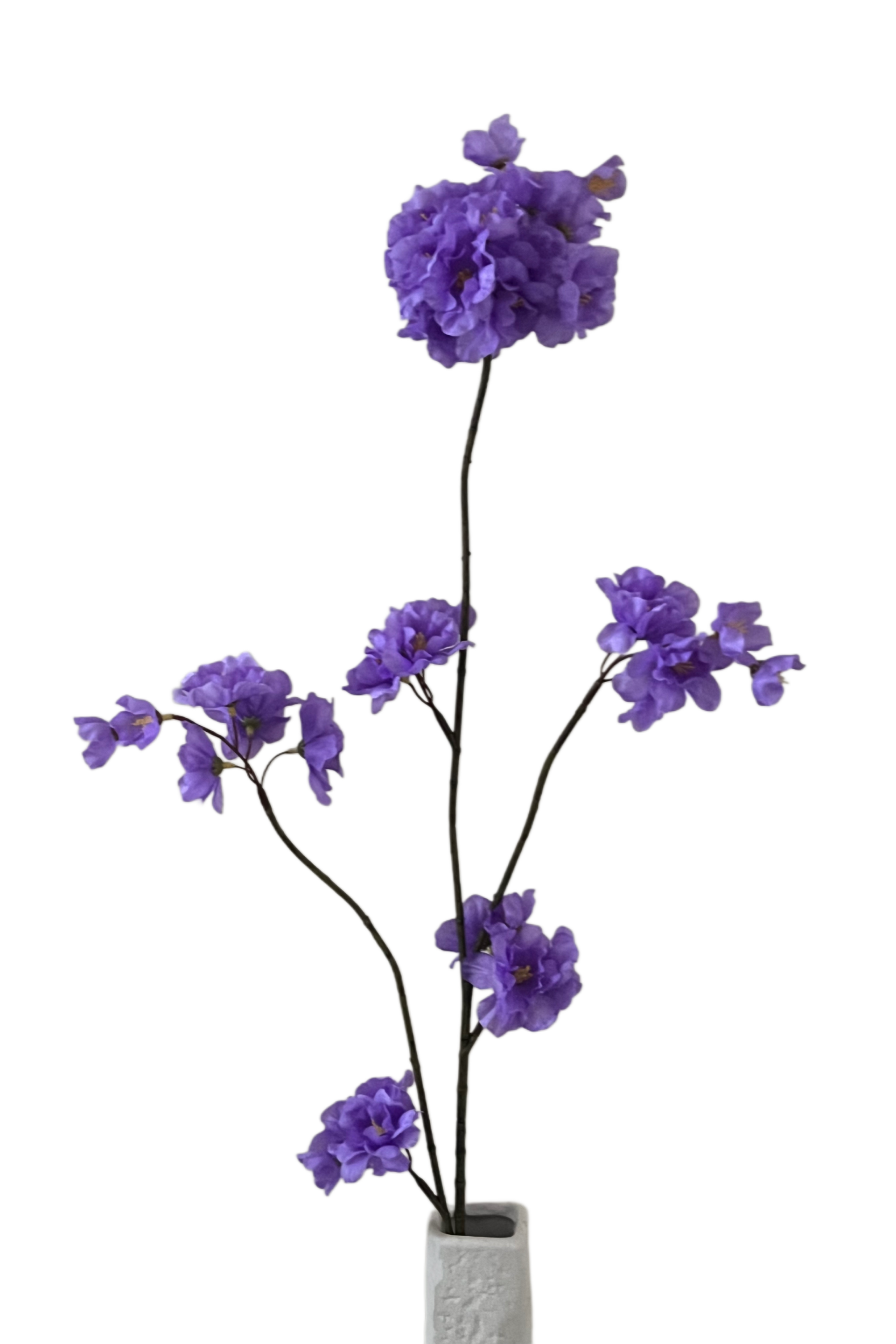 Zijden bloesemtak Prunus malaga spray purple - 84cm