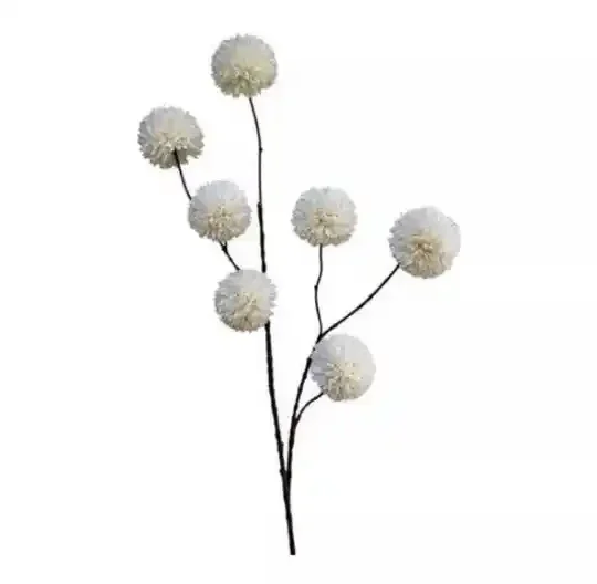 Pom Pom kunst tak Wit