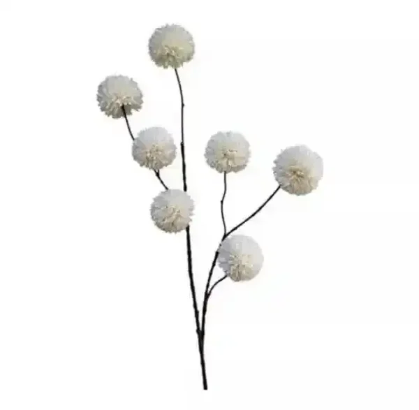 Pom Pom kunst tak Wit