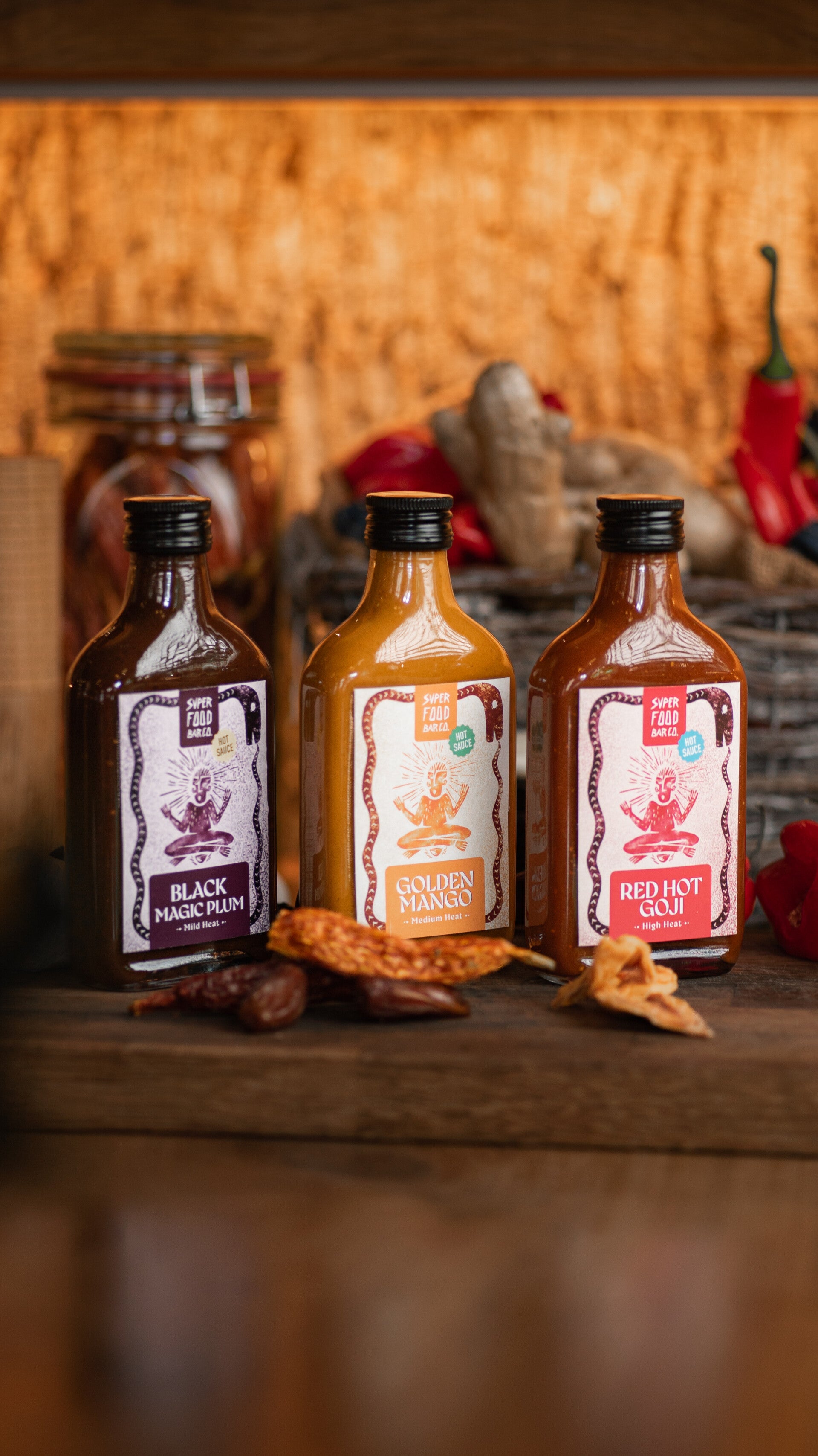 Dein BBQ-Set: Drei Hot-Sauces, drei Schärfegrade