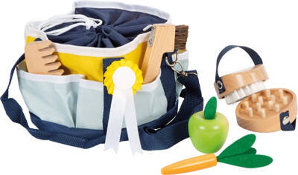 small foot Pferdepflege Set mit Tasche blau