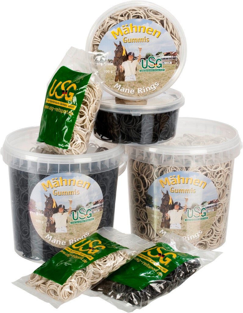 USG Mähnengummis (50g) - schwarz