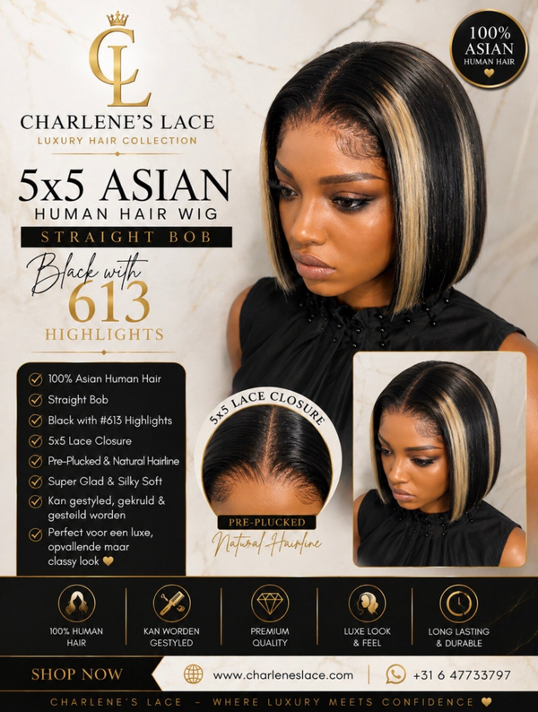 Black Bobline with 613 Highlights