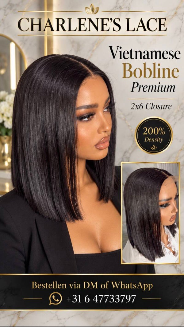 Natural Black Vietnamese Straight Bobline