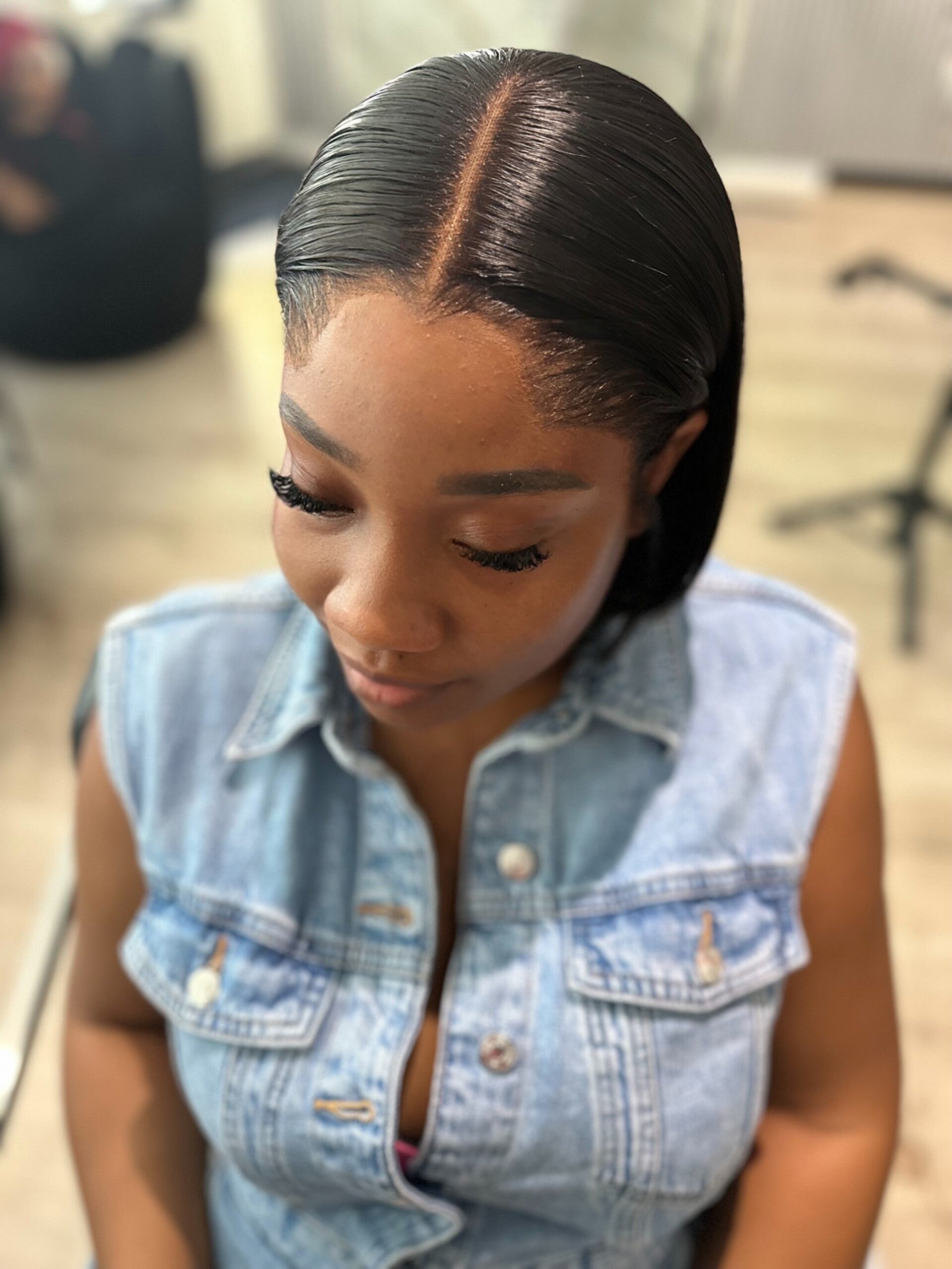 Nigerian Lagos Hairline in Short Bobline.