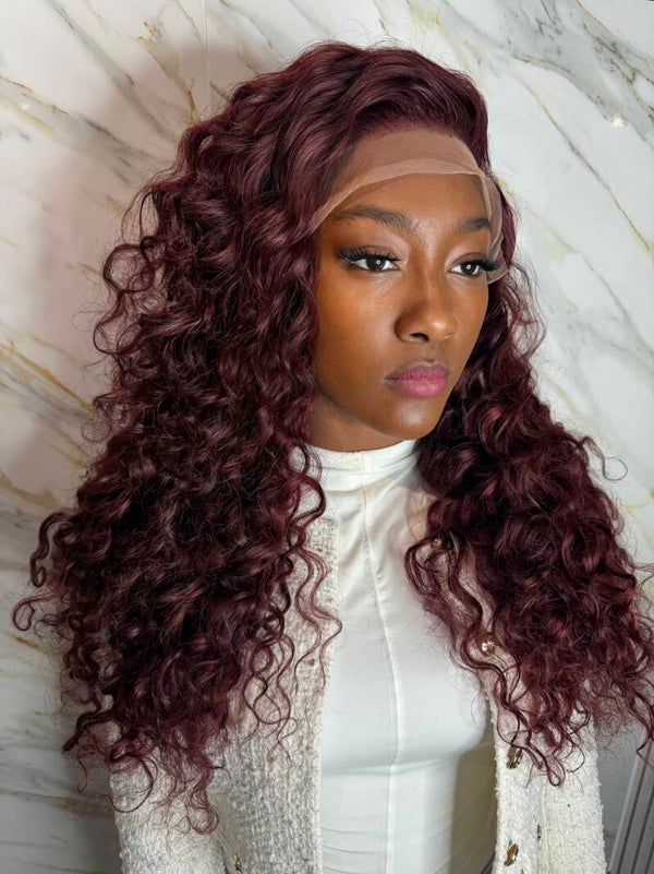Cherry Red Deepwaves Asian hair