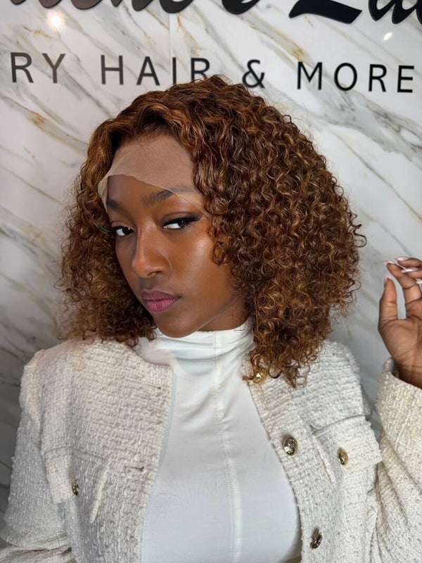 Highlights midlength curls