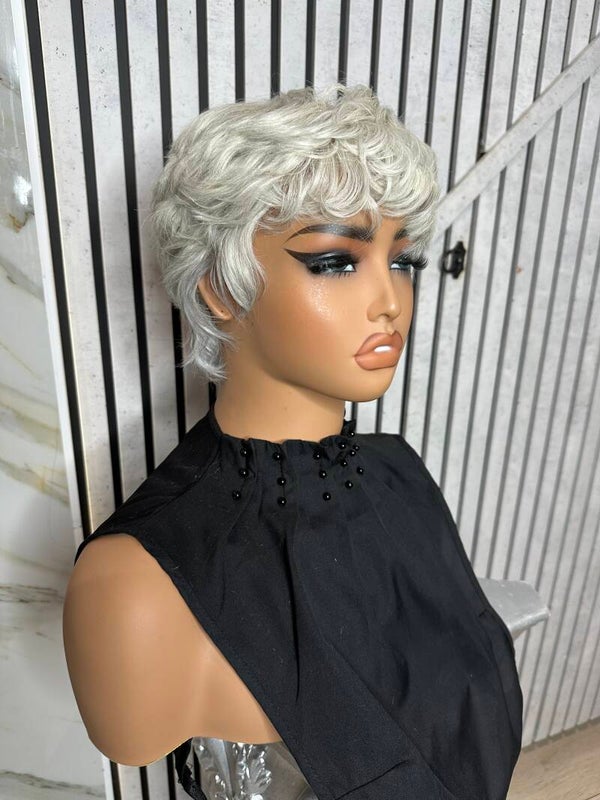 Ash Blonde Pixie wig