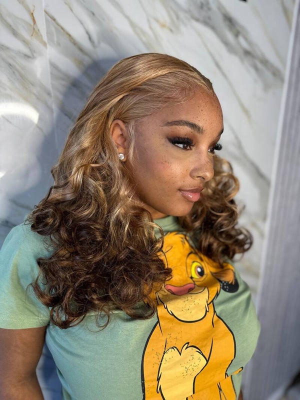 Blonde dye dipped wig 20” 13x4