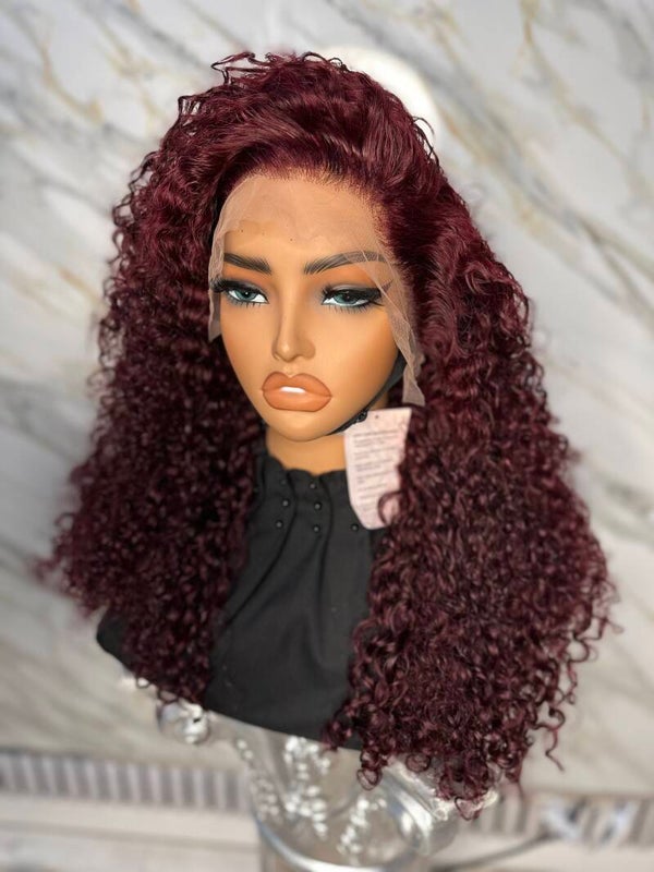 Cherry Red water waves 20”