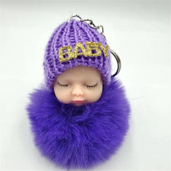Porte-clés "Bébé" violet