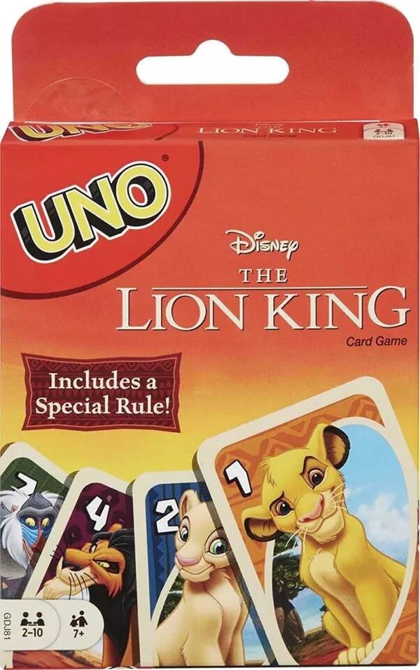 Jeu Uno " Roi Lion"