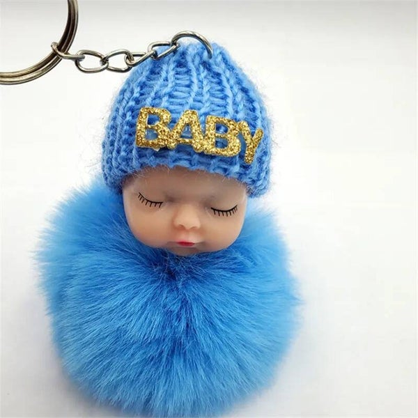 Porte-clés "Bébé" bleu