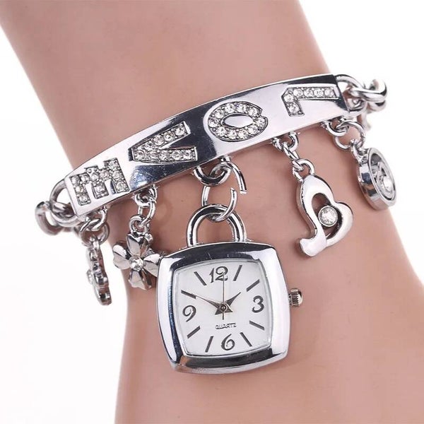 Bracelet montre argenté